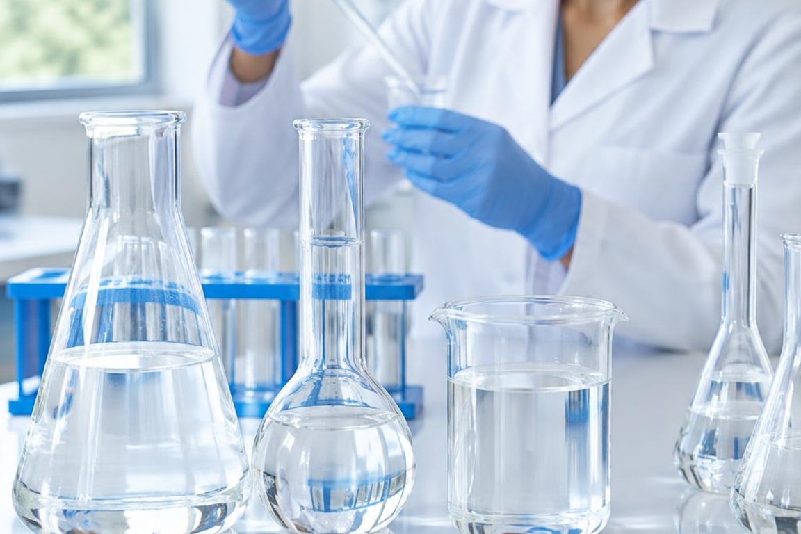 Amostras da água do poço analisadas em laboratório para o laudo da Covisa