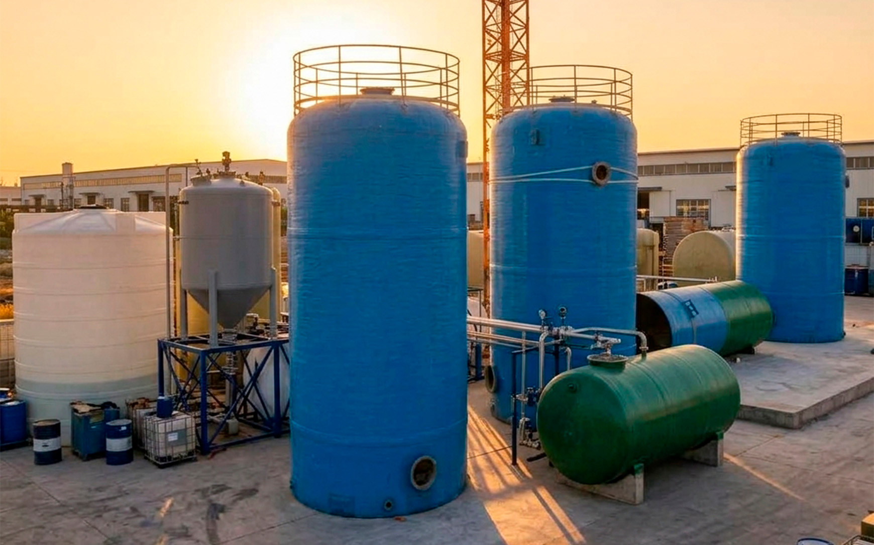 Sistema industrial de tratamento de água